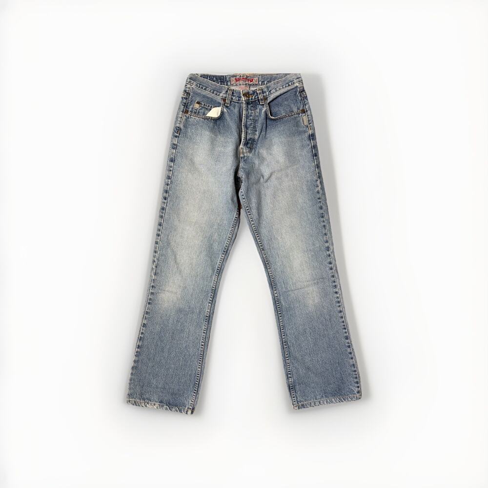 Vintage Silver Jeans Button Fly Blue Faded Denim Canada Jeans Men's 31x32